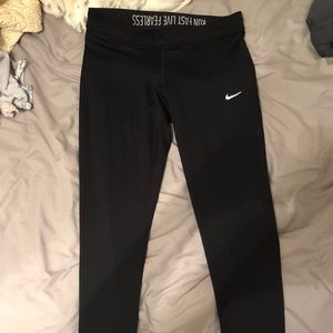Nike black running leggings